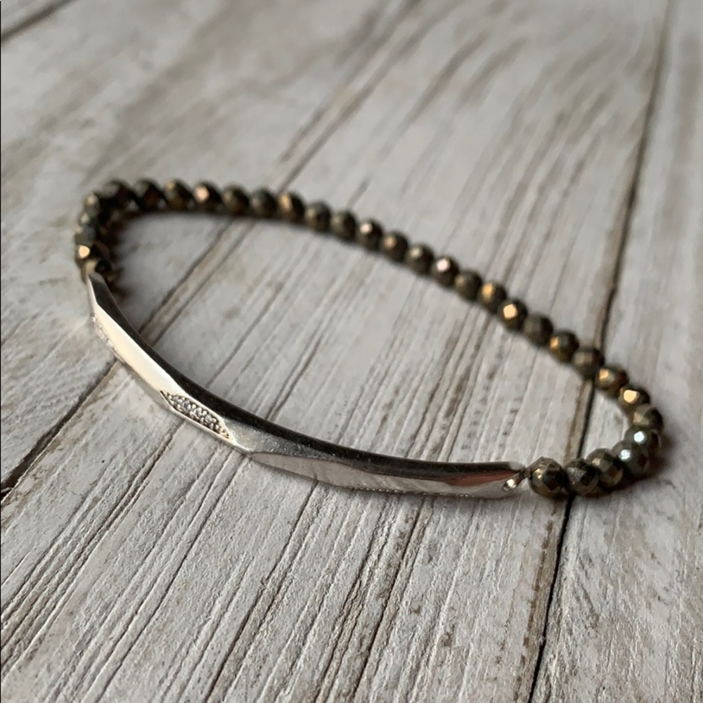 Kendra Scott Supak Pyrite Stacking Bracelets NEW - Picture 8 of 14